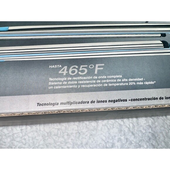 BaByliss PRO Nano Titanium Optima 3000 Ionic Straightening Flat Iron Blue 1.25" - Picture 3 of 4